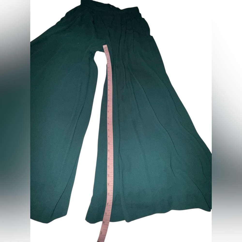 Collection By J.Crew Green pull-on wide-leg pant Size 8 - Picture 4 of 8